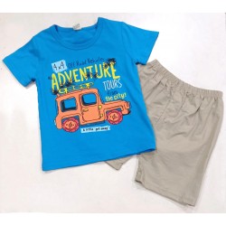 Blue Adventure T-Shirt Set Pants
