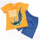 Orange Alligator T-Shirt Set Pants