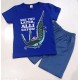 Blue Alligator T-Shirt Set Pants
