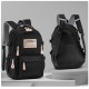 Black Five Zipper Medium Backpack