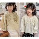 Cream Front Ruffle Girl Top