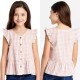 C@t n Jack Pink Plaid Peplum Top