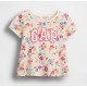 G@P Cream Full Floral T-Shirt