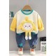 E99y party Yellow Zipper Pouch Top Set Jeans