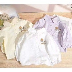 Flower Pot Pocket Girl LS Shirt