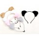 Black Fluffy Ears Cat Headband