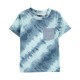 0shkosh Blue Tie Dye Pocket T-shirt