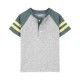0shkosh Army Grey Button T-shirt