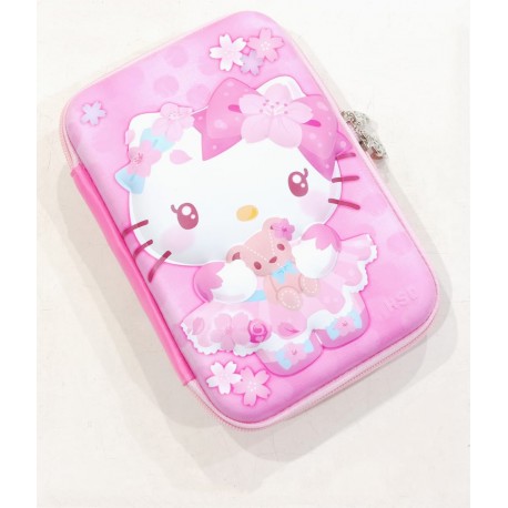 Hell0 K1tty Ribbon Big Pencil Case