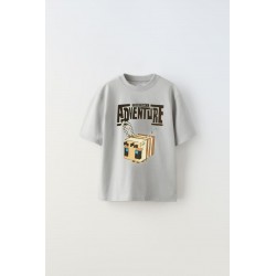 Zr Grey Bee M1necraft T-shirt