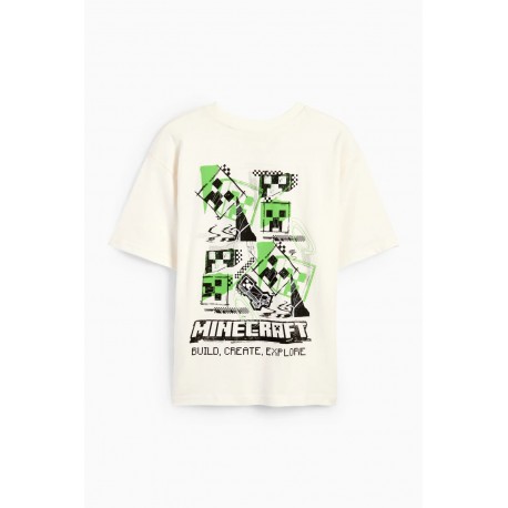 Zr White Build Create M1necraft T-shirt