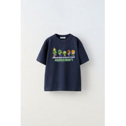 Zr Navy Attitude M1necraft T-shirt
