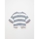 Grey Stripe Oversized T-Shirt