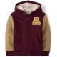 PL@ce Maroon Mustard A Sherpa Jacket