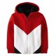 PL@ce Red White Black Sherpa Jacket