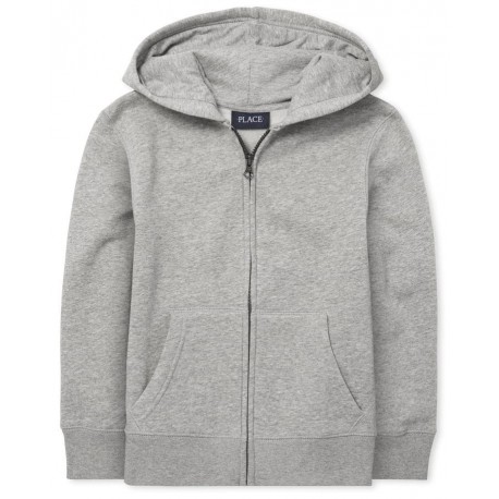 PL@ce Grey Hoodie Jacket