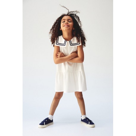 White Zr Sailor Dress