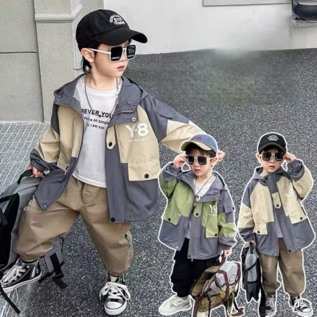 Beige Two Tone Y-8 Jacket