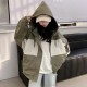 Army Cream Hoodie Jacket