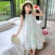 White Rainbow Flowers Tulle Dress