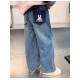Bunny Ear Logo Denim Pants