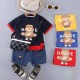 Brave Bear Top Set Denim Shorts