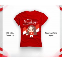 B Kemerdekaan Indonesia Short Sleeve Girl Series T-shirt