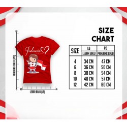 D Kemerdekaan Indonesia Short Sleeve Girl Series T-shirt