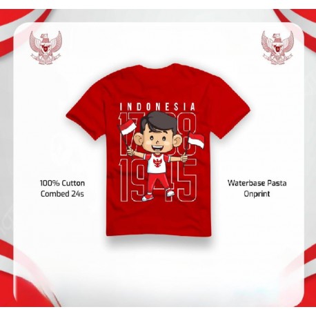 B Kemerdekaan Indonesia Short Sleeve Boy Series T-shirt