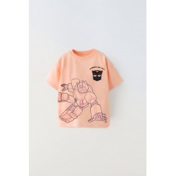 Peach Tr@nsformers T-Shirt