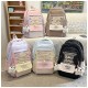 ZigZag Pompom Drawstring Backpack + KeyChain