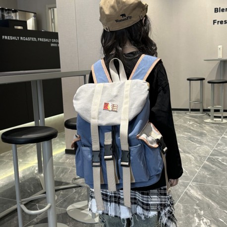 Grey Blue Hiking Backpack