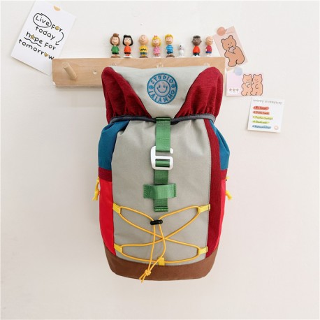 Grey Red Trekking Backpack
