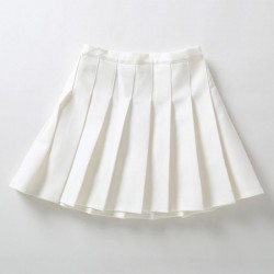 White Pleated Skort