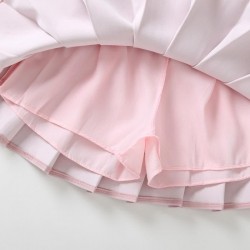 Pink Pleated Skirt