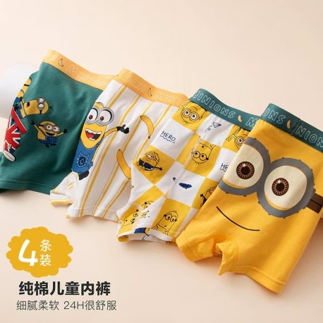 4pcs M1nion Boxers Underwear