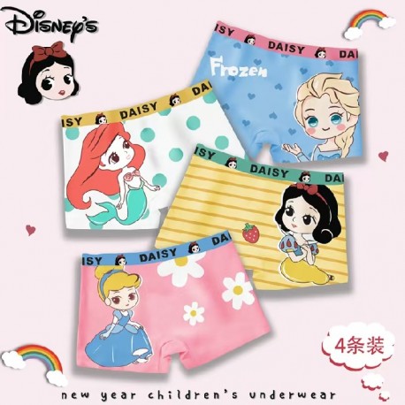 4pcs Princess Boxers Underwear
