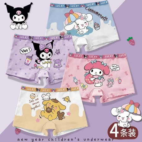 4pcs S@nrio & Friends Boxers Underwear