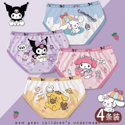4pcs S@nrio & Friends Underwear
