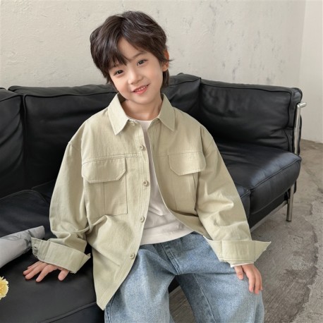 Cream Pocket Long Sleeve Shirt