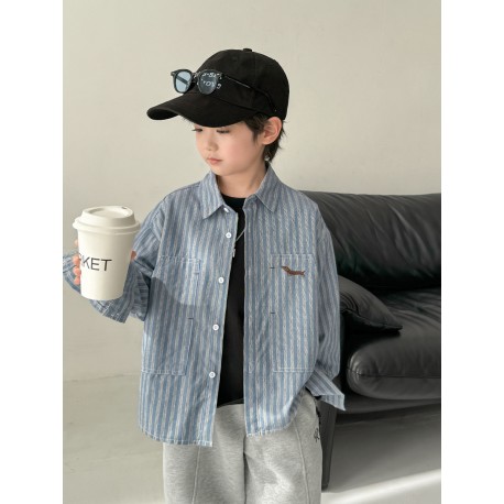 Blue Stripe Long Sleeve Shirt