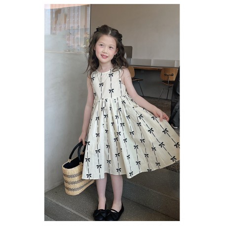 Cream Little Ribbon Dress IDR 140K