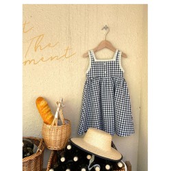 Black Plaid Lace Dress