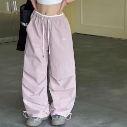 Pink AL0 Korean Wide Pants