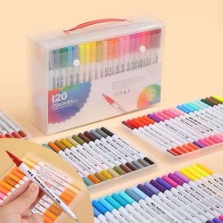 Dual Tip Brush Markers (120pc)