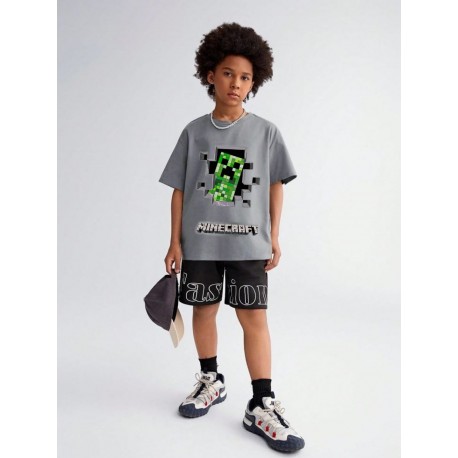 Zr Light Grey M1necraft T-shirt
