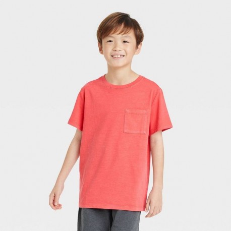 C@t n J@ck Dusty Red Pocket T-Shirt