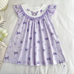 Kur0mi Pompom Full Print Dress