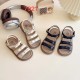 Three Ribbons Leather Sandals