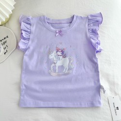 Kur0mi Unicorn Ruffle Top